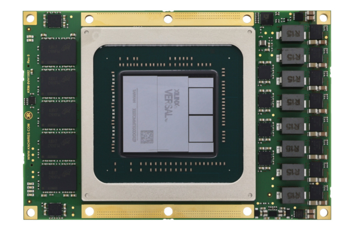 Top down view of KRM-9VH1X82 featuring the AMD Xilinx Versal HBM.